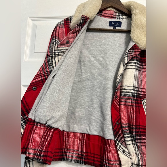 SPLENDID plaid jacket with Sherpa collar - Picture 3 of 4